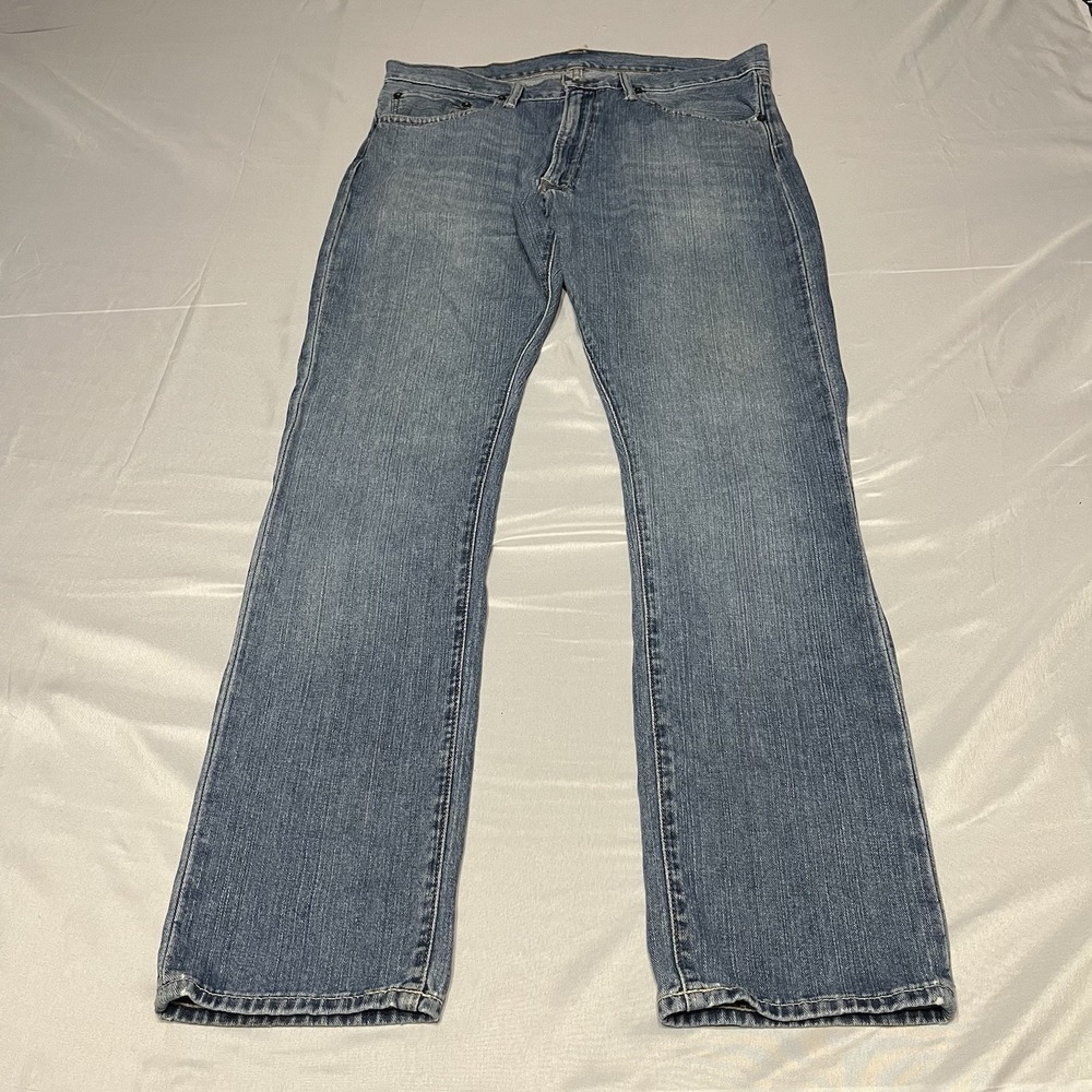Y2K Polo Ralph Lauren Slim Straight 018 Men's Jeans FITS 36x34 Blue Denim